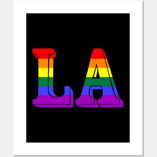 LA Pride Flag LGBTQ Parade Posters and Art